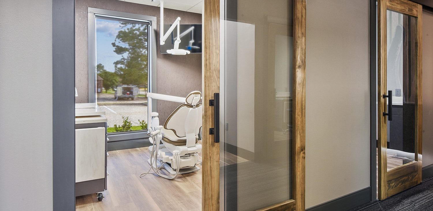 clinic with sliding doors